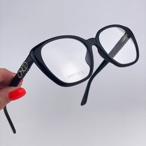 Jimmy Choo JC252/F 807 Eyeglasses Black Square Women